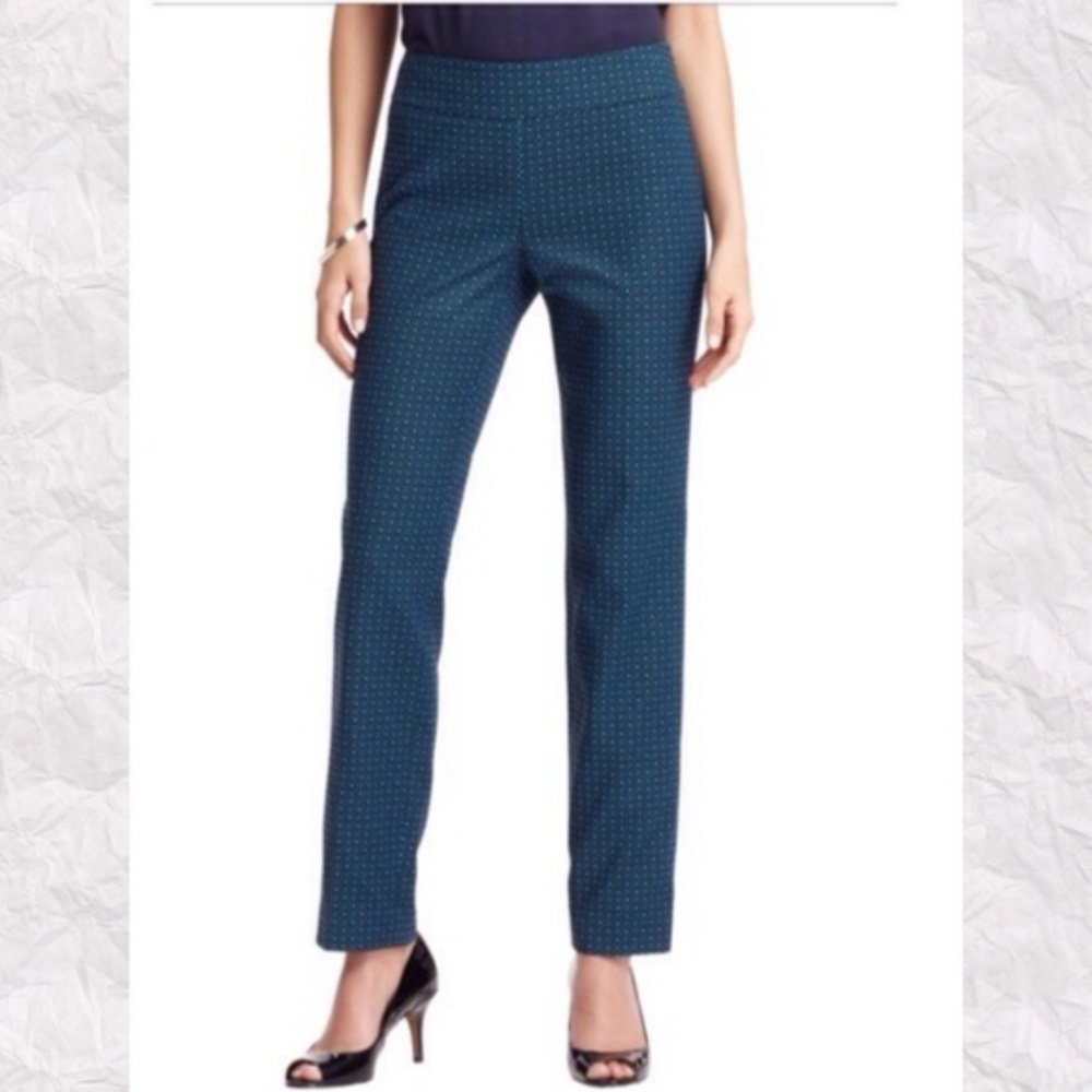Ann Taylor Loft diamond print Marisa ankle pant